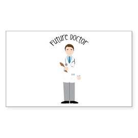 CafePress Future Doctor Sticker Rectangle Bumper Sticker Car Decal