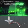 Wodvyss 2Pcs Glass Watermelon Lights, Green LED Side Marker Turn