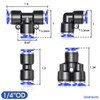 TAILONZ PNEUMATIC 1/4 Inch od Push to Connect Fittings Pneumatic