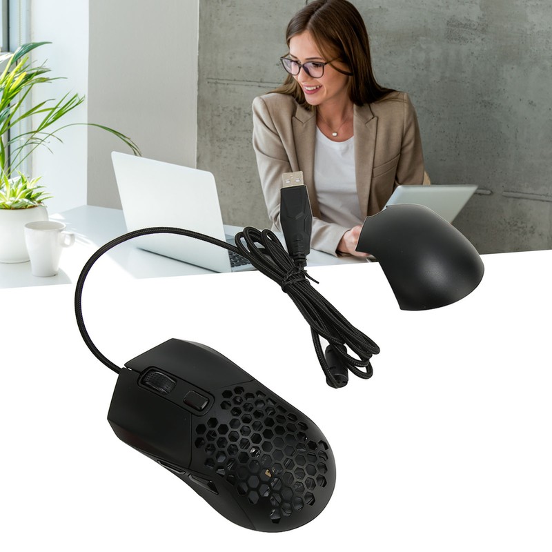 Honeycomb Gaming Mouse RGB Backlight 6 Programmable Buttons 7200 DPI