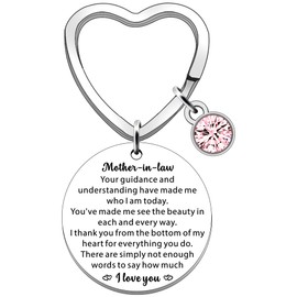 SDOFY Mother in Law Gifts Keyring Gifts for Mother in Law Step Mum Step Mum Mother's Day Christmas Birthday