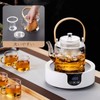 PokaloTea Tea Pot, Heat-resistant Glass, Kettle, Stylish, Tea Pot, Transparent