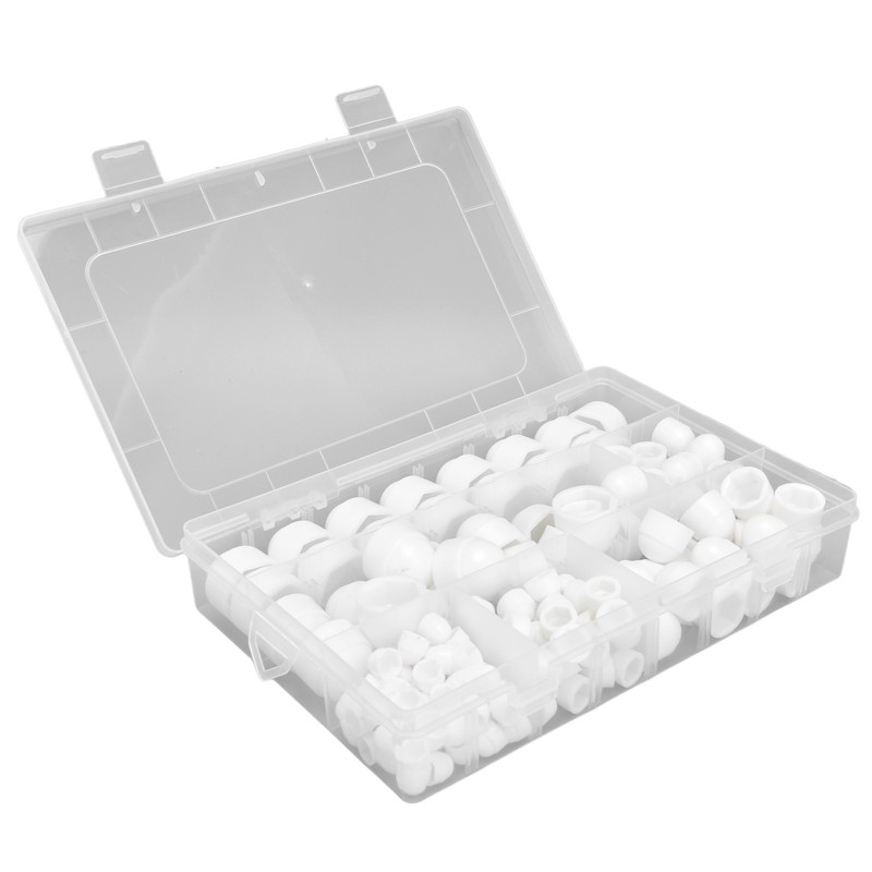 160Pcs Hex Nut Cover Bolt Screw Caps Assortment Kit M4