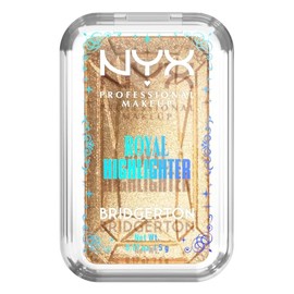 Nyx Professional Makeup, Bridgerton Iluminador en polvo, Tono: Light gold (dorado). Iluminador en polvo. Fórmula vegana.