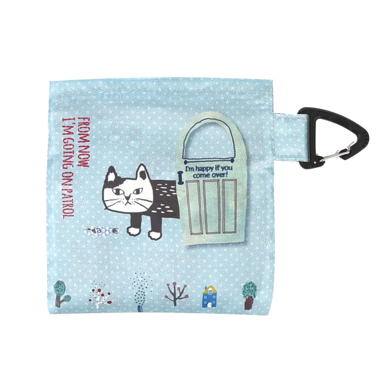 KUSUGURU Eco Bag with Carabiner, green