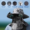 Solar Fan Hat, Wide Brim Solar Fan Outdoor Fishing Hat