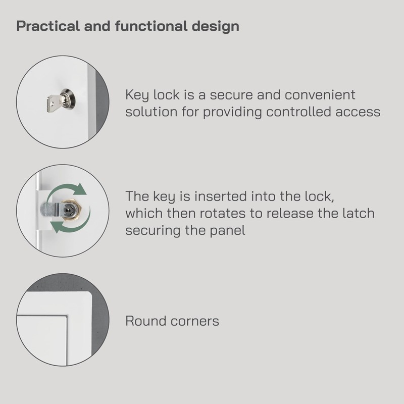 Vent Systems 10'' x 16'' Inch Lockable Metal Access Panel