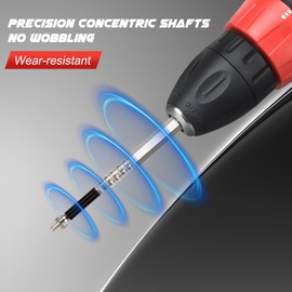 High-Magnetic Screwdriver Drill Bit Set, Anti-Slip Magnetic Electric Screwdriver Set, Electric Precision Screwdriver Set, 25 50 65 70 90 150mm (6pcs)