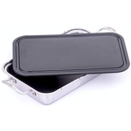 Char-Broil 3526981P04 Grill Plus Roasting Pan & Cutting Board, Silver