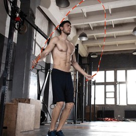 Beaded Jump Rope,Beaded Adjustable Adult Jump Rope - Fitness And Yoga Aerobics Training For Gym Cardio Outdoor Indoor Playground School Park