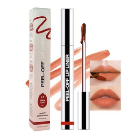 Hxssll Matte Liquid Lip Stain Peel Off Lip Liner Tattoo- Orange Red, Waterproof, Smudge-Proof, Peel Off Lip Stain Tattoo, 12H Long-Lasting Lip Gloss for All Skin Types (0.12 fl oz, #07)