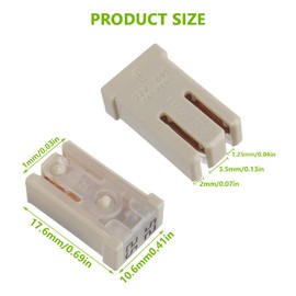 EPLZON 25A 32V Mini Slot Automotive MCASE Moulded Cartridges Fuse Kit (Pack of 6 Pieces, 25A)