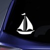 Bargain Max Decals Sail Boat Silhouette Sticker Decal Notebook Car