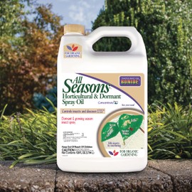 Bonide All Seasons Horticultural & Dormant Spray Oil, 128 oz Concentrate, Disease Prevention and Insect Killer for Organic Gardening