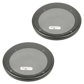tomzz Audio Excalibur 2800-001-1 Loudspeaker Grille for 130 mm DIN Loudspeaker, Black, 2-Piece Plastic Ring with Metal Grille