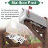 Mailbox Mounting Bracket, Universal Mounting Adapter Plate fits on 4x4