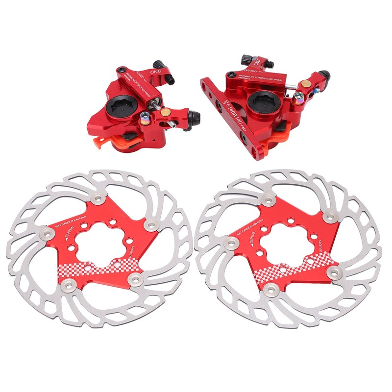 4pcs Disc Brake Kit Aluminium Alloy Disc Brake Calipers Rotor