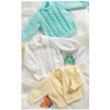 King Cole 4 Ply Knitting Pattern Kids Cable Knit Jacket
