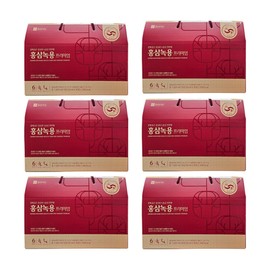 Chong Kun Dang Health Red Ginseng Deer Antler Premium 50ml x 30 sachets (6) / 종근당건강 홍삼녹용 프리미엄 50ml x 30포 6개 (hi)
