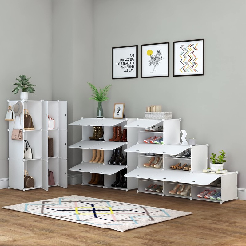 HOMIDEC Shoe Rack, 6 Tier Shoe Storage Cabinet 24 Pair