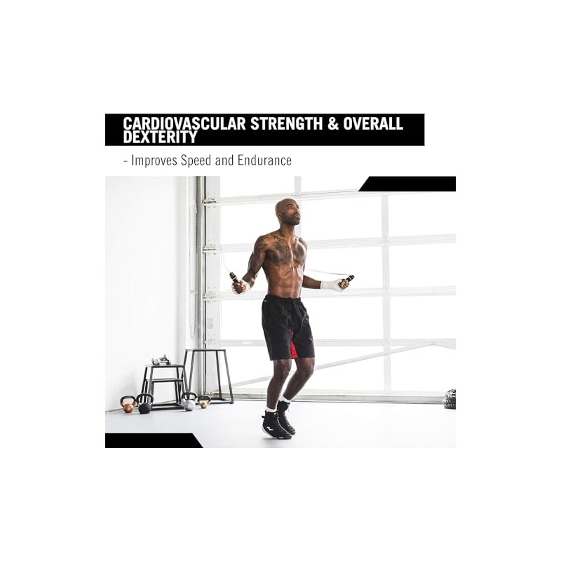 Cuerdas para Saltar Everlast De Plástico Speed Rope Negro