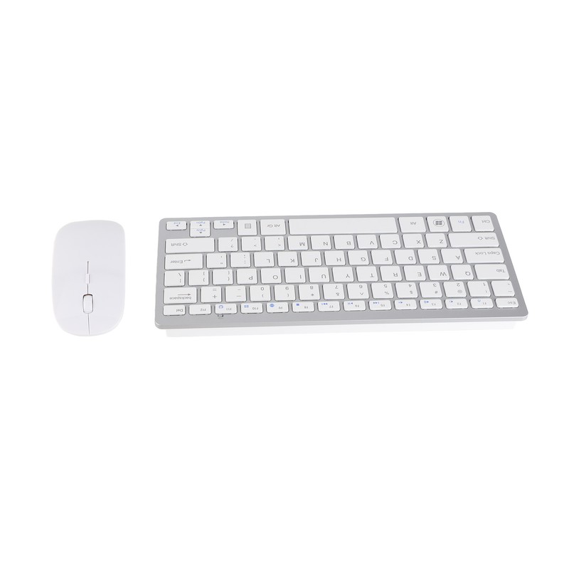 Keyboard Mouse Set 2.4G Wireless 78 Keys USB Thin Etched