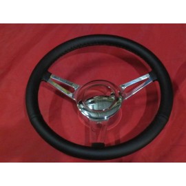 ACC 14" Billet Black Wrap Custom Steering Wheel Hub & Horn Button Street Hot Rod