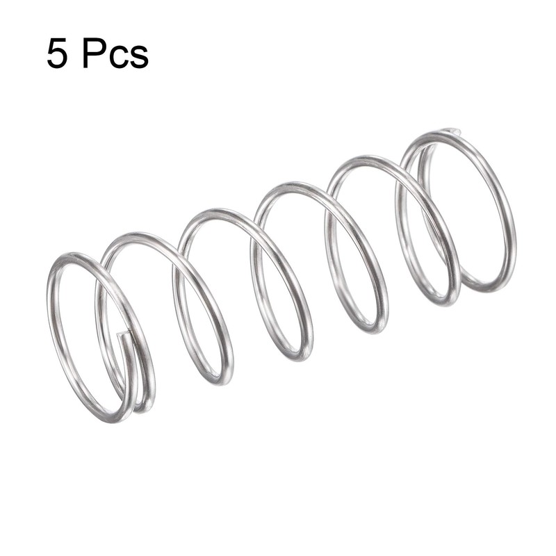 TA-VIGOR 5Pcs Compressed Spring, 16mm OD,1.2mm Wire Size,9mm Compressed Length,35mm
