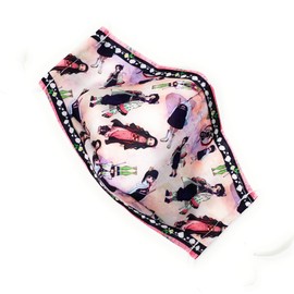 Maskara by BengC Japanese Manga Anime Girls ADULT Face Mask for Big Kid Teen Women - 3D Fit w/Nose Wire Clip