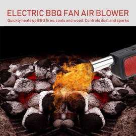 BBQ Air Blower Fan,Portable Wirless Handheld Electric Barbecue Cooking Fan Air Blower for Camping Party Cooking,Fast Fire Starter Barbecue Tool