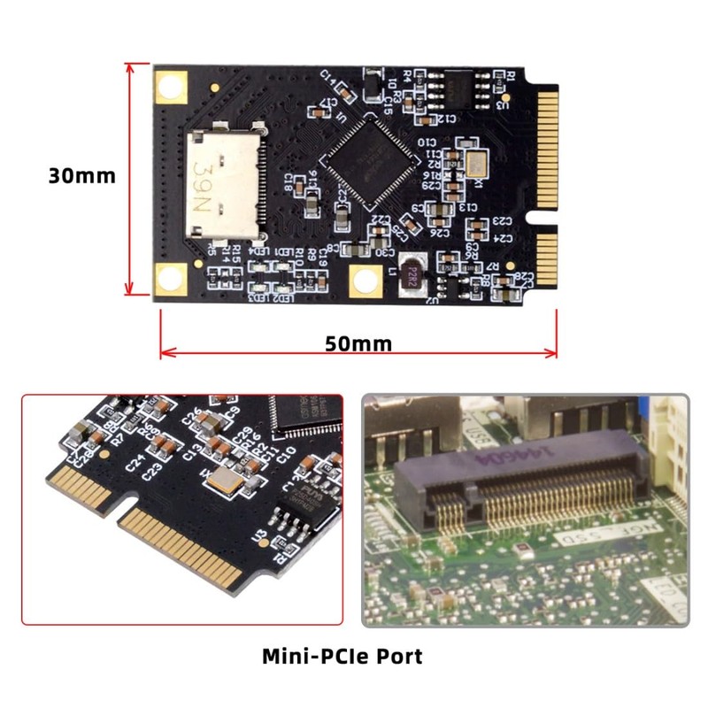 chenyang MINI PCI-E Riser Card Adapter, MINI PCI-E to Oculink