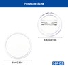 30 Pieces Clear Button Badges Set with Pin, 2.36 inch/60mm