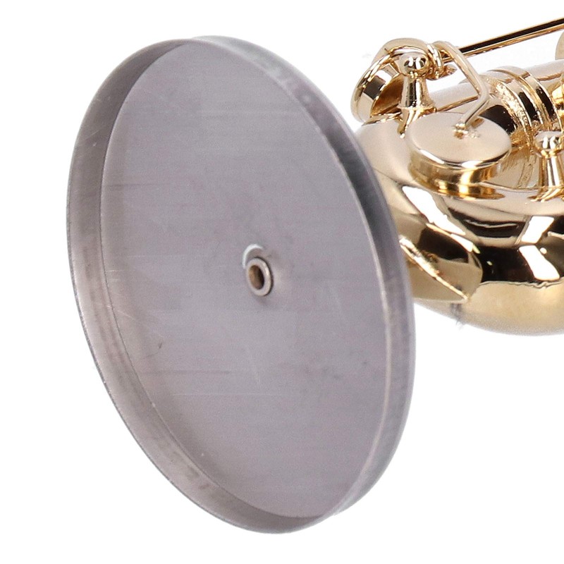 Miniature Copper Saxophone Model with Stand Mini Musical Instrument Ornaments