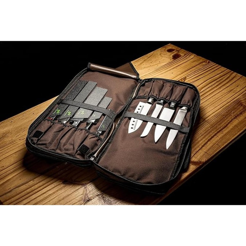 EVERPRIDE Chef Knife Bag Holds 20 Knives PLUS Large Zippered