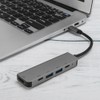 5in1 USBC to TypeC 3 USB 3.0 Hub HDMI Ethernet