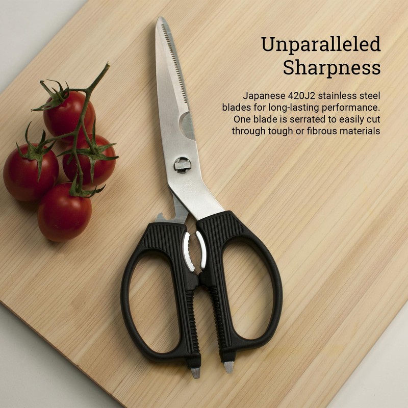 Shun Multi Purpose Kitchen Shears, Heavy Duty Cooking Scissors, Durable