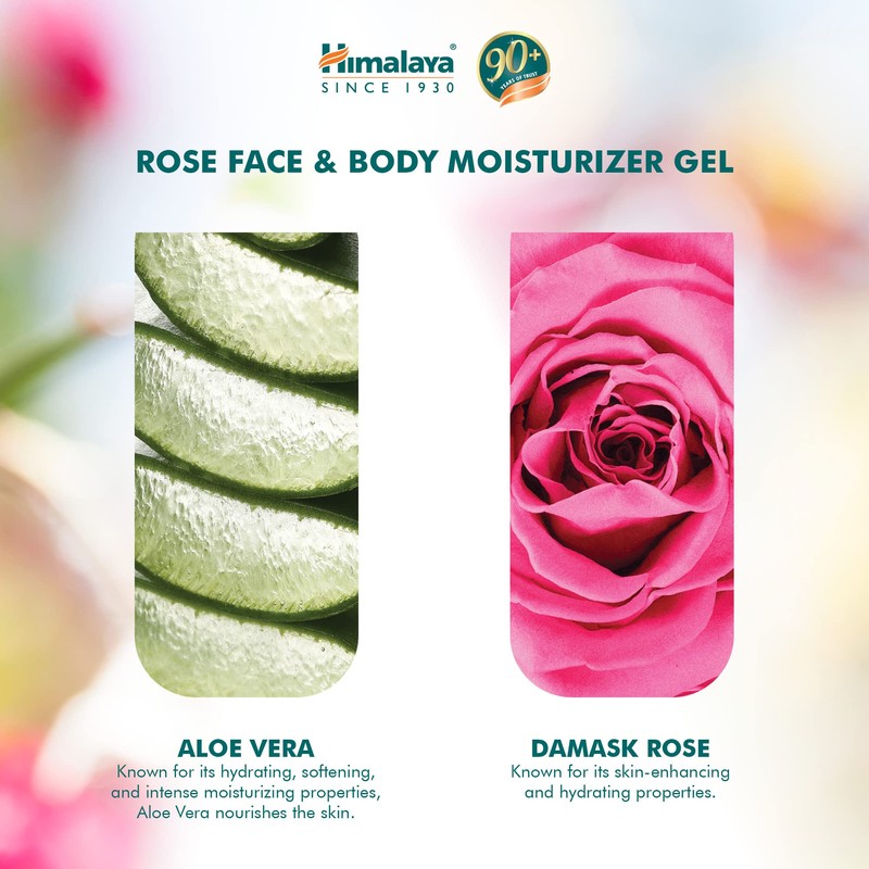 Himalaya Since 1930 Rose & Body Moisturiser Gel 300 ml