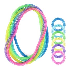 Collar sensorial para masticar para niños y niñas, paquete de 12 collares elásticos para masticar para niños con autismo, TDAH, SPD, ayudas motoras orales para masticar juguetes para reducir el