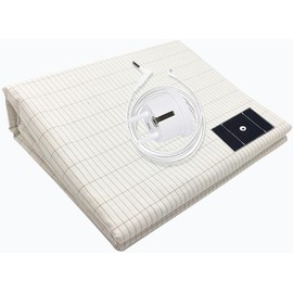 Grounding Bed Sheet for Better Sleep, Grounding Bed Sheet, Grounding Mat for Bed in EU Standard, Earthing Mat, Silver Fibre Organic Cotton Grounding Mat (Full)