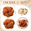 Beeveer 2 Pcs Knot Pillow Balls, 12 Inch Soft Home