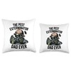 Funny Exterminator Dad Pest Control Father's Day Pest Dad Throw