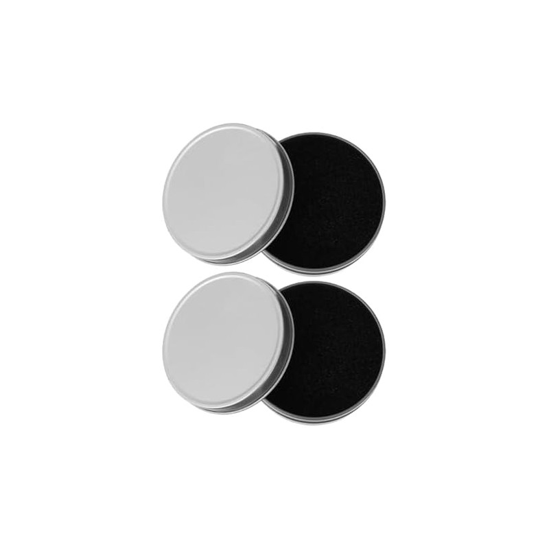 Limpiadores de Brochas Maquillaje 2 Piezas Estuche Hierro Esponja Limpieza