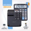 Premium Commercial 12-Digit Large Desktop Calculator with Huge 5-Inch LCD
