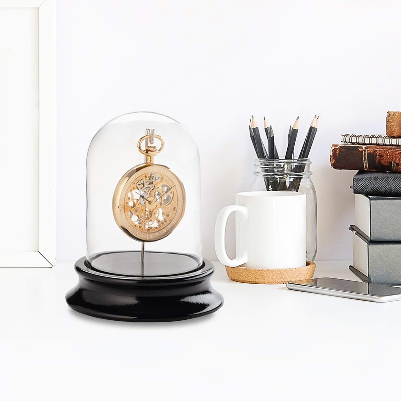 SELVA Glass Dome with Hook, for Dust-Free Storage of Pocket