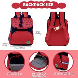 LJCZKA Children's Backpacks Dinosaur, Toddler Backpack Boy Dinosaur with Chest Strap, Toddlers Rucksack Waterproof for Age 3-6