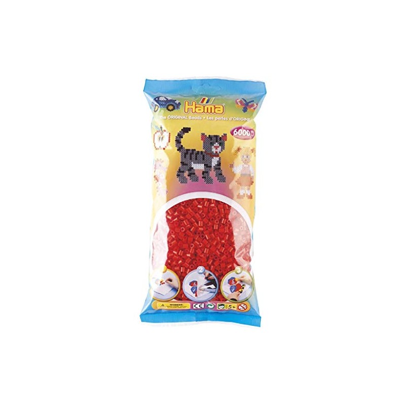 Malte Haaning Plastic A/S Hama Fuse Beads (6000-Piece, Red)