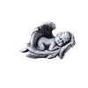 Memorial ornament sleeping Baby Angel made of stone frost resistant