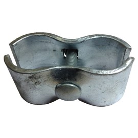 Chain Link Fence Panel Clamps ~ Kennel Clamps: (8 Set) for 1-3/8" Chain Link Fence Pipe Panel Frames. for Dog kennels/Dog Runs, or Temporary Chain Link Fence. Saddle Clamps.