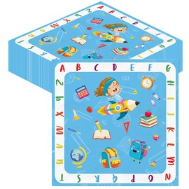 Napkins First Day of School Decorative Table Decoration – Pack of 40 School Child Napkins First Day of School with Sugar Bag ABC First Day of School Decoration Young Girl 33 x 33 cm Napkin Set for