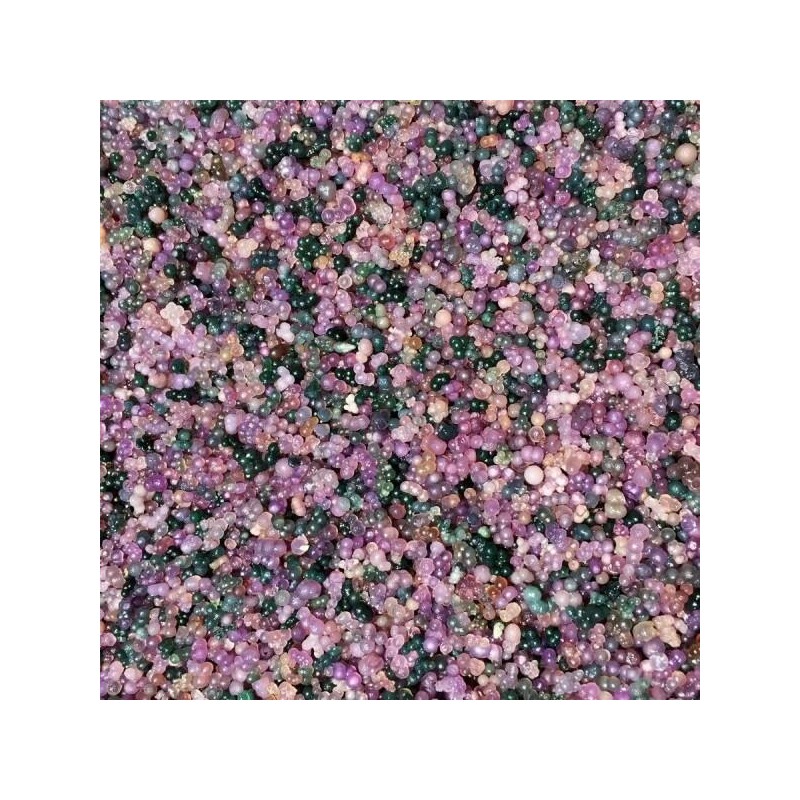 천연 보트리이달 칼세도니 별빛 보라색 포도 마노 곡물 표본, 100g